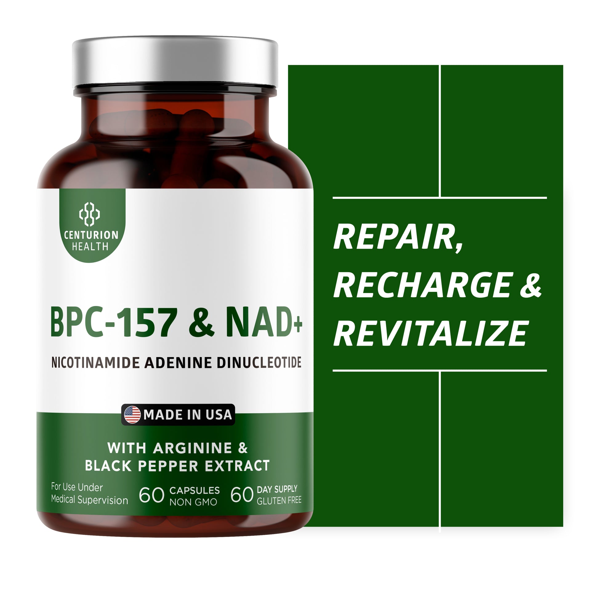 nad and bpc 157 BPC-157 & NAD+ – Centurion Peptides research compound Size:10 mL (1000 mcg / mL) 5-Amino-1MQ 50mg Research Compound